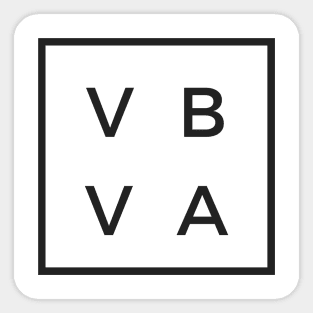 VBVA Virginia Beach Virginia Design by CoVA Tennis Sticker